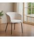 SILLA CREMA TEJIDO-METAL SALÓN 61 X 56 X 77,50 CM