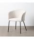 SILLA CREMA TEJIDO-METAL SALÓN 61 X 56 X 77,50 CM
