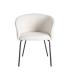 SILLA CREMA TEJIDO-METAL SALÓN 61 X 56 X 77,50 CM