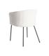 SILLA CREMA TEJIDO-METAL SALÓN 61 X 56 X 77,50 CM