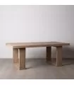 Natural Dining Table Pine Wood 200 x 100 x 76 cm