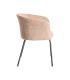 SILLA ROSA TEJIDO-METAL SALÓN 61 X 56 X 77,50 CM