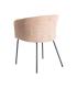 SILLA ROSA TEJIDO-METAL SALÓN 61 X 56 X 77,50 CM