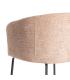 SILLA ROSA TEJIDO-METAL SALÓN 61 X 56 X 77,50 CM