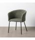 SILLA VERDE TEJIDO-METAL SALÓN 60,50 X 55 X 78,50 CM