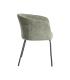 SILLA VERDE TEJIDO-METAL SALÓN 60,50 X 55 X 78,50 CM
