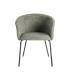 SILLA VERDE TEJIDO-METAL SALÓN 60,50 X 55 X 78,50 CM