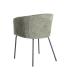 SILLA VERDE TEJIDO-METAL SALÓN 60,50 X 55 X 78,50 CM
