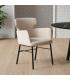 SILLA CREMA TEJIDO-METAL SALÓN 59,50 X 62,50 X 86 CM