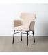 SILLA CREMA TEJIDO-METAL SALÓN 59,50 X 62,50 X 86 CM