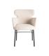 SILLA CREMA TEJIDO-METAL SALÓN 59,50 X 62,50 X 86 CM