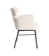 SILLA CREMA TEJIDO-METAL SALÓN 59,50 X 62,50 X 86 CM