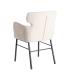 SILLA CREMA TEJIDO-METAL SALÓN 59,50 X 62,50 X 86 CM