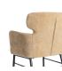 SILLA BEIGE TEJIDO-METAL SALÓN 59,50 X 62,50 X 86 CM