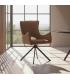 SILLA BEIGE TEJIDO-METAL SALÓN 58,50 X 60 X 86,50 CM