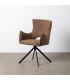 SILLA BEIGE TEJIDO-METAL SALÓN 58,50 X 60 X 86,50 CM