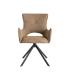 SILLA BEIGE TEJIDO-METAL SALÓN 58,50 X 60 X 86,50 CM