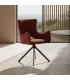 SILLA ROJO TEJIDO-METAL SALÓN 58,50 X 60 X 86,50 CM