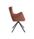SILLA ROJO TEJIDO-METAL SALÓN 58,50 X 60 X 86,50 CM