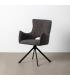 SILLA GRIS TEJIDO-METAL SALÓN 58,50 X 60 X 86,50 CM