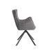 SILLA GRIS TEJIDO-METAL SALÓN 58,50 X 60 X 86,50 CM
