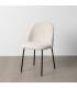 SILLA CREMA TEJIDO-METAL CONTRACT 49 X 48 X 80 CM