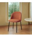 Pumpkin fabric-metal contract chair 49 x 48 x 80 cm