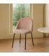 SILLA ROSA TEJIDO-METAL CONTRACT 49 X 48 X 80 CM