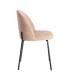 SILLA ROSA TEJIDO-METAL CONTRACT 49 X 48 X 80 CM