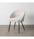 SILLA CREMA TEJIDO-METAL CONTRACT 58 X 60 X 80 CM