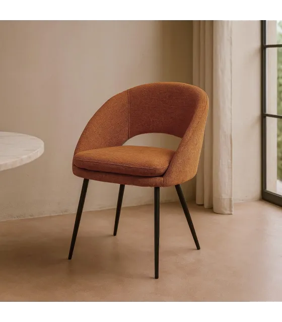 SILLA CALABAZA TEJIDO-METAL CONTRACT 58 X 60 X 80 CM