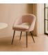 SILLA ROSA TEJIDO-METAL CONTRACT 67,50 X 47 X 79,50 CM