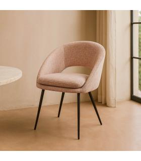SILLA ROSA TEJIDO-METAL CONTRACT 67,50 X 47 X 79,50 CM