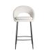 TABURETE CREMA TEJIDO-METAL CONTRACT 53 X 48 X 100 CM
