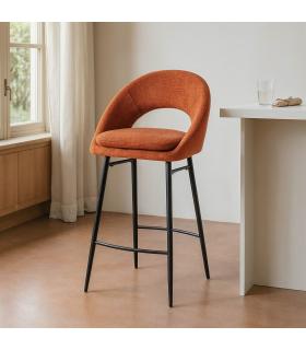 TABURETE CALABAZA TEJIDO-METAL CONTRACT 53 X 48 X 100 CM