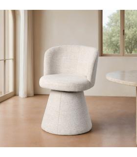SILLA CREMA DM-TEJIDO SALÓN 55 X 50 X 77 CM