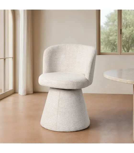 SILLA CREMA DM-TEJIDO SALÓN 55 X 50 X 77 CM