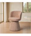 Pink MDF-fabric living room chair 57 x 50 x 81 cm