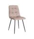 SILLA JASPEADO TAUPE TEJIDO-METAL 44 X 52 X 86 CM