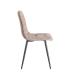 SILLA JASPEADO TAUPE TEJIDO-METAL 44 X 52 X 86 CM