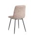 SILLA JASPEADO TAUPE TEJIDO-METAL 44 X 52 X 86 CM