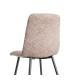 SILLA JASPEADO TAUPE TEJIDO-METAL 44 X 52 X 86 CM