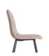 SILLA JASPEADO TAUPE TEJIDO-METAL 44 X 52 X 86 CM