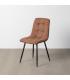 SILLA JASPEADO OCRE TEJIDO-METAL 44 X 52 X 86 CM