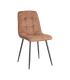 SILLA JASPEADO OCRE TEJIDO-METAL 44 X 52 X 86 CM