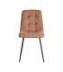 SILLA JASPEADO OCRE TEJIDO-METAL 44 X 52 X 86 CM