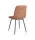 SILLA JASPEADO OCRE TEJIDO-METAL 44 X 52 X 86 CM