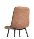 SILLA JASPEADO OCRE TEJIDO-METAL 44 X 52 X 86 CM