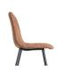SILLA JASPEADO OCRE TEJIDO-METAL 44 X 52 X 86 CM