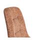 SILLA JASPEADO OCRE TEJIDO-METAL 44 X 52 X 86 CM